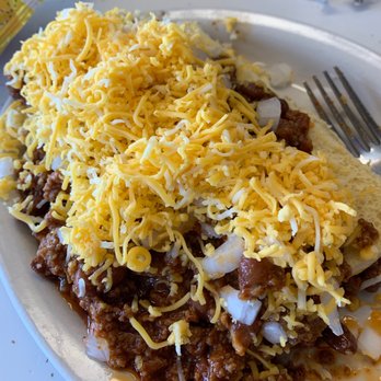 Dixon's Famous Chili - Dang! Three bites in before I remembered o take a picture. This is the "small" chili dog! - Diners Near Me - Independence, Missouri Dixon's Famous Chili - Dang! Three bites in before I remembered o take a picture. This is the "small" chili dog! - Diners Near Me - Independence, Missouri
