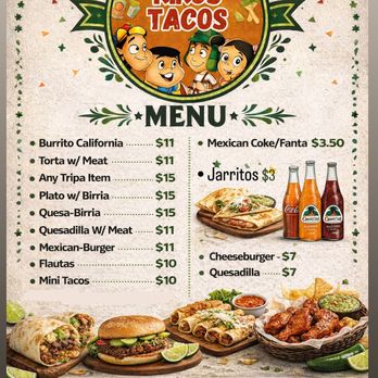 Kikos Tacos - This is our official menu and prices - Food Trucks Near Me - San Antonio, Texas Kikos Tacos - This is our official menu and prices - Food Trucks Near Me - San Antonio, Texas