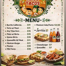 Kikos Tacos - This is our official menu and prices