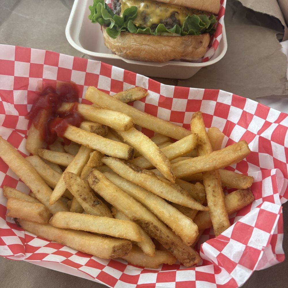 Classic cheeseburger and fries! Loved every bite! Classic cheeseburger and fries! Loved every bite!