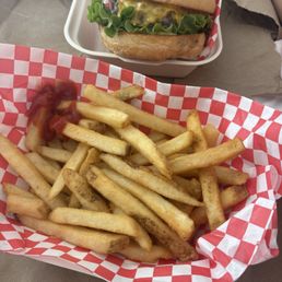 Classic cheeseburger and fries! Loved every bite!
