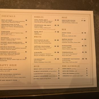 Eberly - Drink menu - Bars Near Me - Austin, Texas