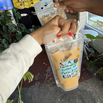 787 Coffee - Coco latte with rum infused coffee beans & chai w oat milk - Coffee & Tea Near Me - San Juan, Puerto Rico