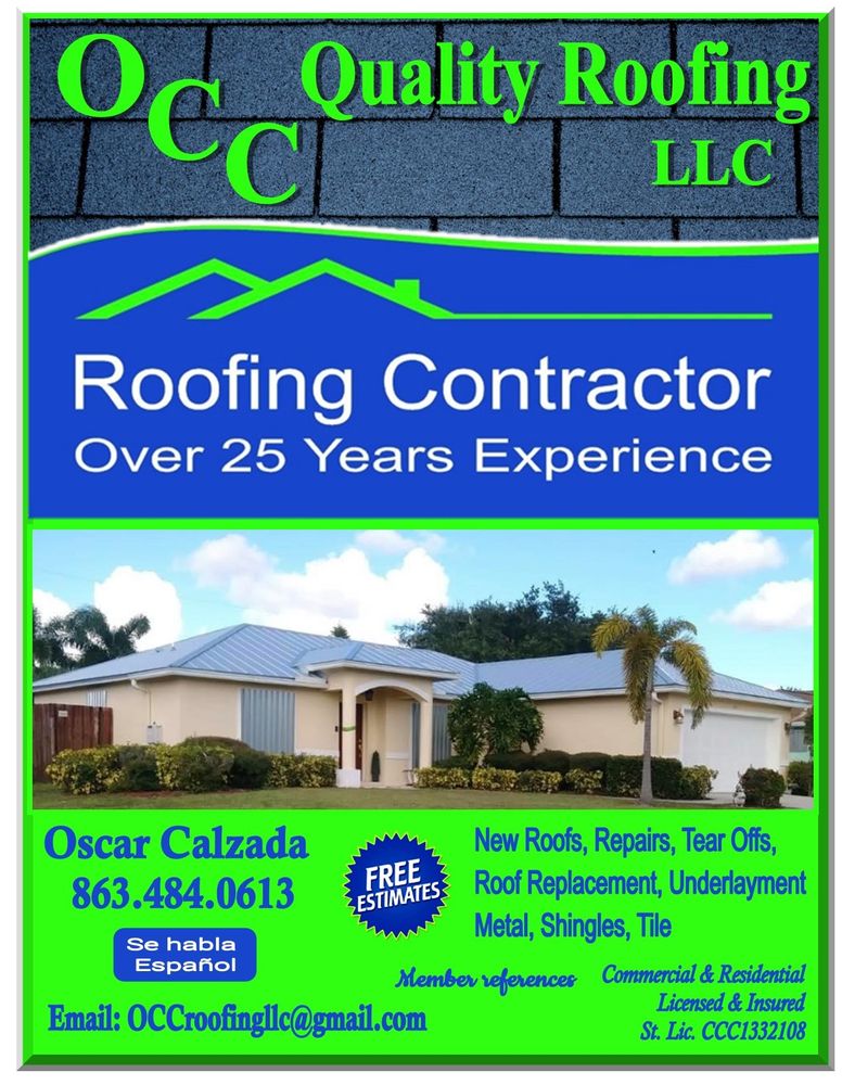 Slide of OCC Quality Roofing