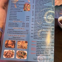 Peacock Chinese - Springfield - Menu 10.5.25