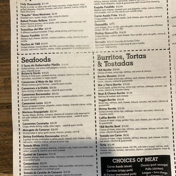 Tacos & Beer - Menu back - Mexican Near Me - Beaumont, California Tacos & Beer - Menu back - Mexican Near Me - Beaumont, California