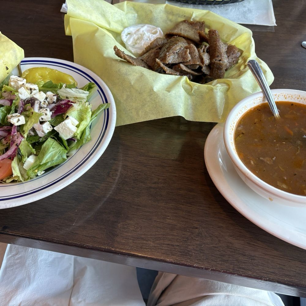 Pappoule's - Greek Salad and Gyro special - Greek Near Me - Tucson, Arizona