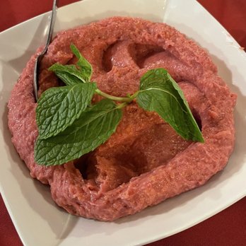 Zahle Restaurant - Kibbeh Nayeh (Beef Tartar) - Lebanese Near Me - North Hollywood, California Zahle Restaurant - Kibbeh Nayeh (Beef Tartar) - Lebanese Near Me - North Hollywood, California
