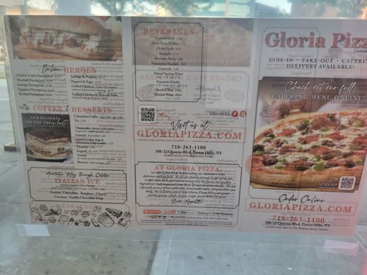 Menu photo 1 Gloria Pizza Forest Hills, NY
