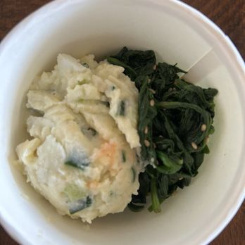 Snow Island - Banchan - Potato Salad and Spinach - Shaved Ice Near Me - Kailua-Kona, Hawaii Snow Island - Banchan - Potato Salad and Spinach - Shaved Ice Near Me - Kailua-Kona, Hawaii