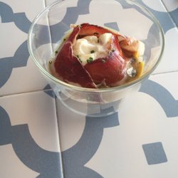 Can Pau - Huevo trufado, verduritas y setas con jamón ibérico