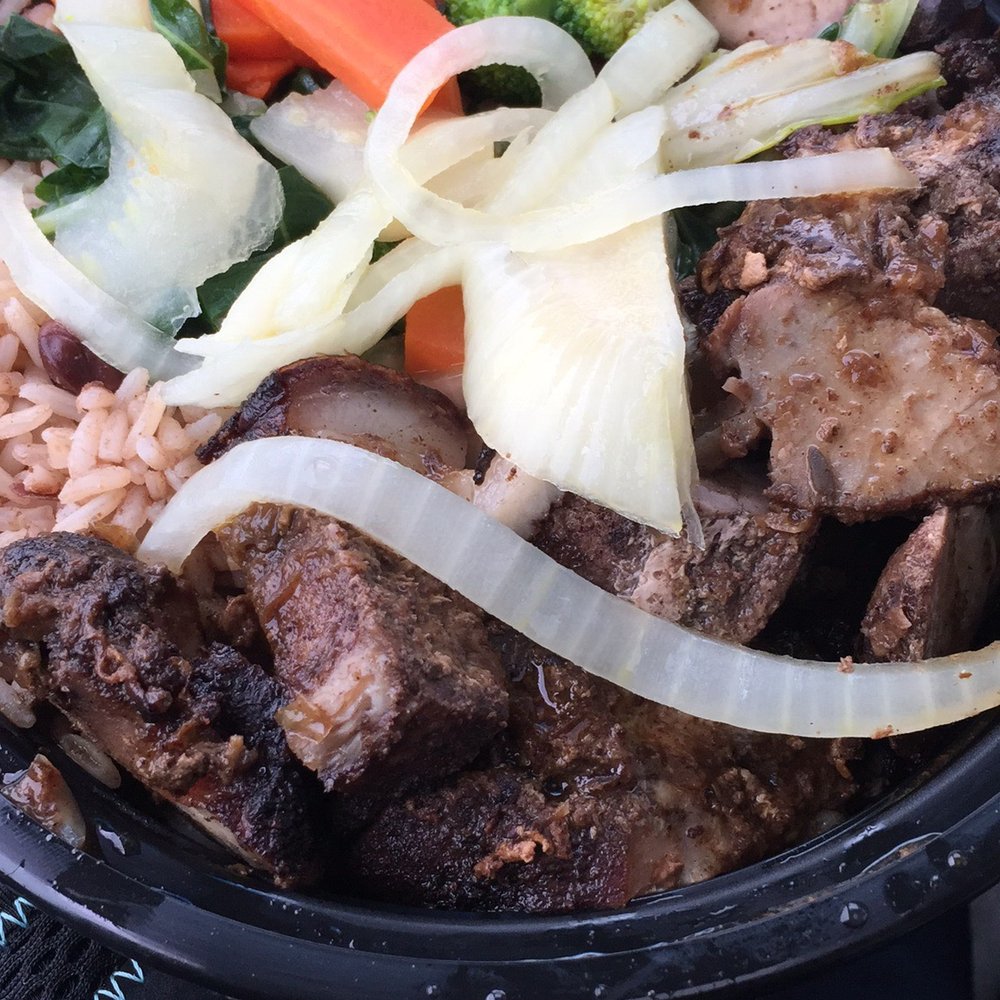 Nicey's Eatery - Jerk pork meal. So dry ! - Caribbean Near Me - Toronto, Ontario Nicey's Eatery - Jerk pork meal. So dry ! - Caribbean Near Me - Toronto, Ontario