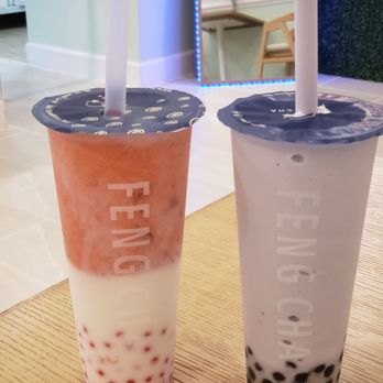 Feng Cha Raleigh - Strawberry Breeze with popping Strawberry boba, Taro Breeze with boba - Bubble Tea Near Me - Raleigh, North Carolina Feng Cha Raleigh - Strawberry Breeze with popping Strawberry boba, Taro Breeze with boba - Bubble Tea Near Me - Raleigh, North Carolina