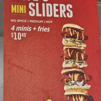 Dave's Hot Chicken - Yummy sliders. - Chicken Shop Near Me - Wake Forest, North Carolina