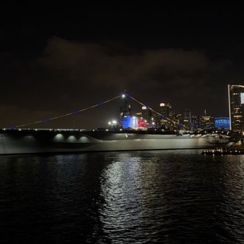 City Cruises - The USS Midway lite up at night - American Near Me - San Diego, California City Cruises - The USS Midway lite up at night - American Near Me - San Diego, California
