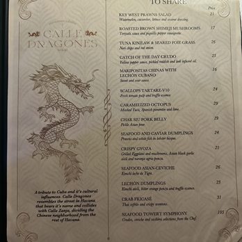 Calle Dragones - Menu - Cuban Near Me - Miami, Florida Calle Dragones - Menu - Cuban Near Me - Miami, Florida