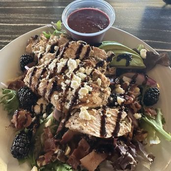 Big Foot Eats & Market - Blackberry chicken salad with mixed greens. - American Near Me - Oroville, California Big Foot Eats & Market - Blackberry chicken salad with mixed greens. - American Near Me - Oroville, California