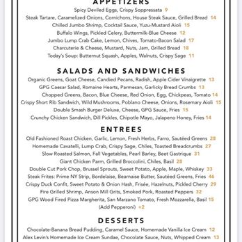 Glover Park Grill - Menu as of 1.9.21 - New American Near Me - Washington, DC, District of Columbia