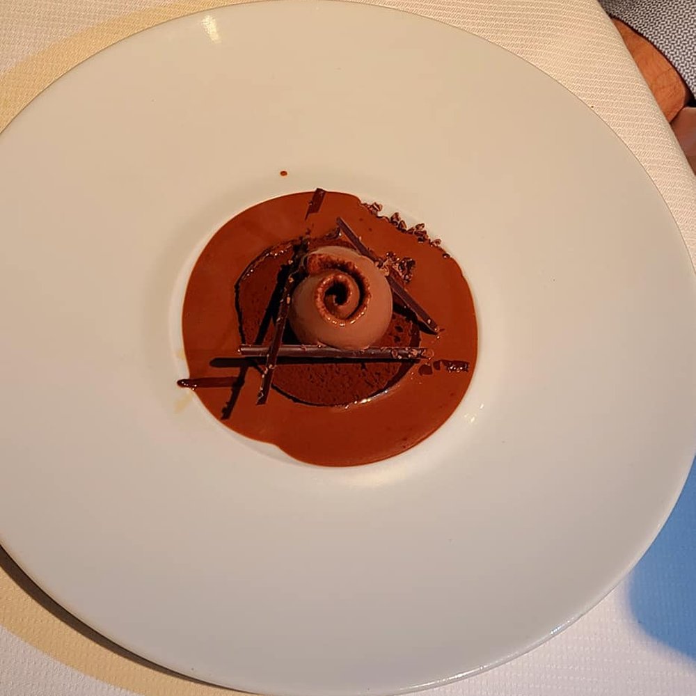 Guy Savoy - Pure chocolate tartlet - the twelfth course of the thirteen course tasting menu - French Near Me - Paris, 75