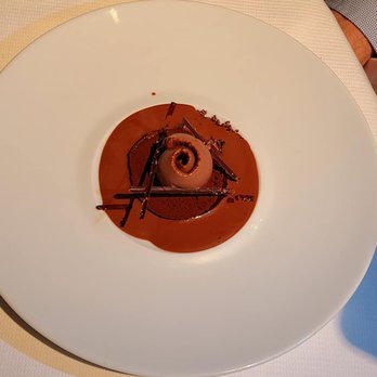 Guy Savoy - Pure chocolate tartlet - the twelfth course of the thirteen course tasting menu - French Near Me - Paris, 75