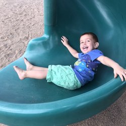 Paseo Verde Park - Having a fun time on one of the 3 available slides
