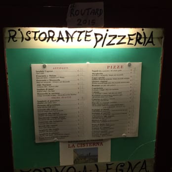 La Cisterna - Menu - Napoletana Near Me - Capri, NA