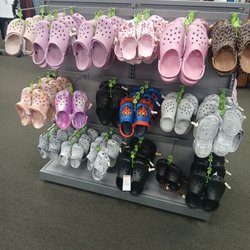 Hibbett Sports - Couple sections of crocs.