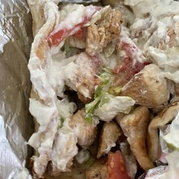 Chicken Gyro Sandwich. Chicken Gyro Sandwich.
