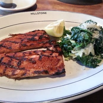 Hillstone - Cajun Grilled Trout with Wilted Spinach - New American Near Me - San Francisco, California