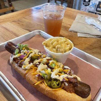 Monk's BBQ - Brisket Hotdog - Barbeque Near Me - Purcellville, Virginia Monk's BBQ - Brisket Hotdog - Barbeque Near Me - Purcellville, Virginia