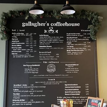 Gallagher’s Coffeehouse - Nice lineup! - Breakfast & Brunch Near Me - Shawnee, Kansas