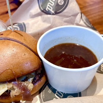 The Stand - American Classics Redefined - FRENCH ONION SOUP BURGER - New American Near Me - Pasadena, California