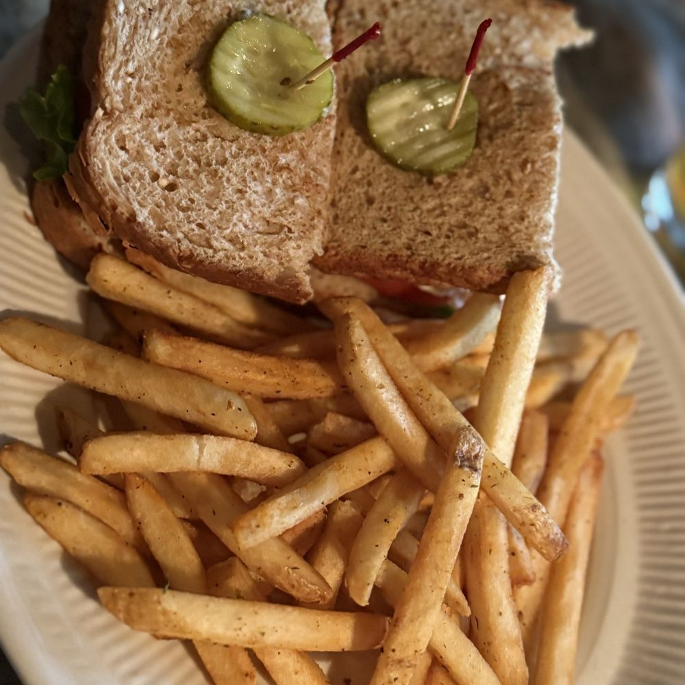 Turkey club with Cajun Fries