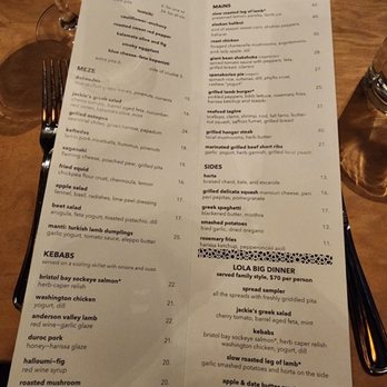 Lola - Menu - Greek Near Me - Seattle, Washington Lola - Menu - Greek Near Me - Seattle, Washington