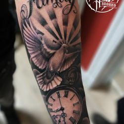 Buntes Herz Tattoo