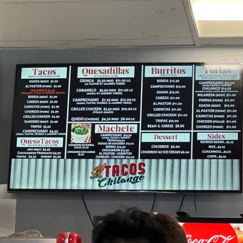 Tacos Chilangos - Menu - Mexican Near Me - Avondale, Arizona