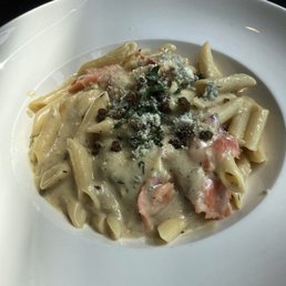 Creamy smoked salmon and Gorgonzola pasta