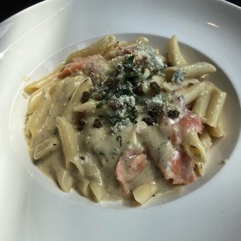 Aperitivo - Creamy smoked salmon and Gorgonzola pasta - Coffee & Tea Near Me - Boulder, Colorado