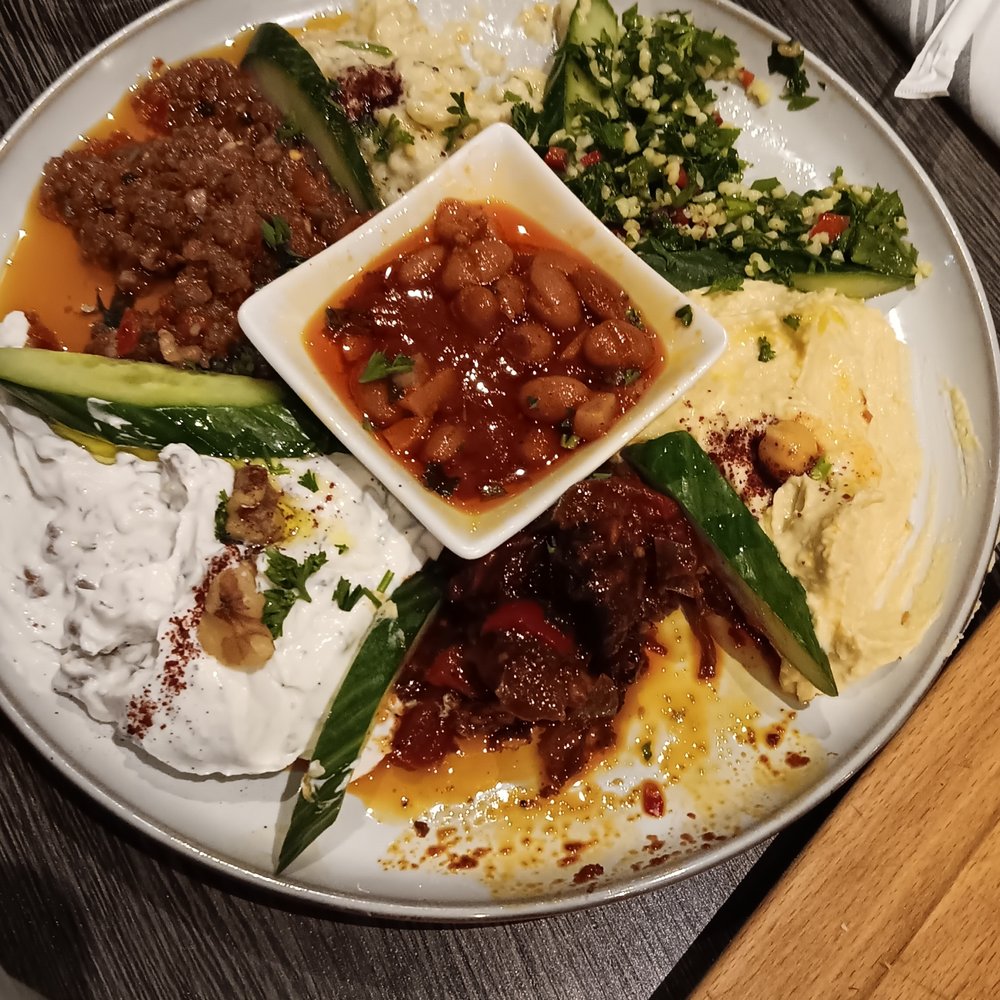 Truva Turkish Kitchen - Mason - Appetizer Sampler for 2 - Mediterranean Near Me - Mason, Ohio Truva Turkish Kitchen - Mason - Appetizer Sampler for 2 - Mediterranean Near Me - Mason, Ohio