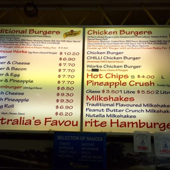 Paul's Famous Hamburgers - Menu - Fast Food Near Me - Sylvania, NSW