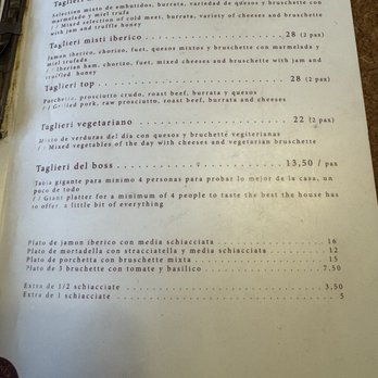 Gallo Nero - Meat and cheese/ charcuterie boards/veggie - Wine Bars Near Me - Barcelona, B