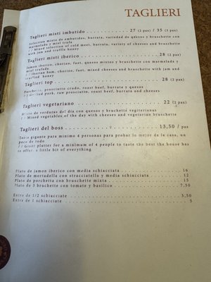 Menu photo 2 Gallo Nero Barcelona, B