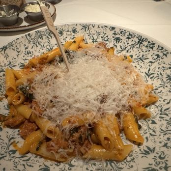 Old Ebbitt Grill - Spicy Sausage Garganelli with gluten free penne - Bars Near Me - Washington, DC, District of Columbia Old Ebbitt Grill - Spicy Sausage Garganelli with gluten free penne - Bars Near Me - Washington, DC, District of Columbia