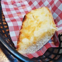 Hog's Australia's Steakhouse - Caloundra - Cheesy Garlic Bread.