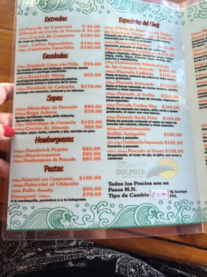 Menu photo 5 Friendly Dolphin Puerto Penasco, SON Menu photo 5 Friendly Dolphin Puerto Penasco, SON