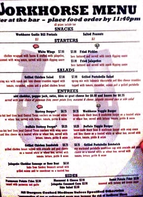 Menu photo 6 Workhorse Bar Austin, TX