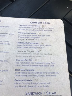 Menu photo 5 Burgoo Bistros Vancouver, BC