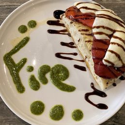 Focaccia Tower for the win!!  Pesto is so fresh..