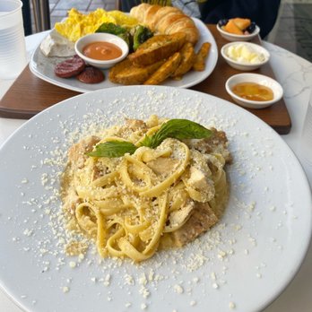 Utopia Caffe - Chicken Fettucine Alfredo and French - Breakfast & Brunch Near Me - Tustin, California Utopia Caffe - Chicken Fettucine Alfredo and French - Breakfast & Brunch Near Me - Tustin, California