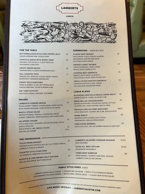 Menu photo 7 Lamberts Downtown Barbecue Austin, TX Menu photo 7 Lamberts Downtown Barbecue Austin, TX